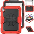 thumbnail image 1 of Pour IPad 10.2 7th 8th 9th 10th Gen Air 2 3 4 5 10.9 Mini 6 9.7 Pro 11 Étui pour Tablette Enfants Silicone PC Armure Support Antichoc Housse 02 Rouge IPad 10th Gen 10.9, 1 of 6