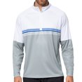 thumbnail image 1 of Antigua Men's Bender 1/4-Zip Golf Performance Pullover, X-Large White/Sky, 1 of 2