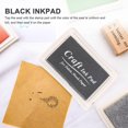 thumbnail image 2 of Black Ink Pad Inkpad Rubber Stamp Finger Print Craft Non-, 2 of 5
