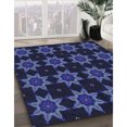 thumbnail image 3 of Ahgly Tapis d'Intérieur Lavable en Machine Carré Bleu Nuit, 6 Pieds Carré, 3 of 7