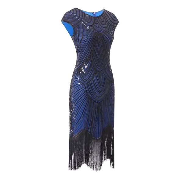 Ketyyh-chn99 Gowns and Evening Dresses Evening Dresses for Wedding Female Fashion Elegant Ladies Evening Party Dress Blue,S