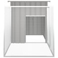 thumbnail image 3 of vidaXL Chicken Cage Grey 200x91x100 cm Galvanised Steel, 3 of 4