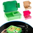 thumbnail image 4 of BUYISI Boîte d'Unch Étanche avec 4 Compartiments et Ensemble de Couverts pour Enfants et Adultes Rouge, 4 of 5