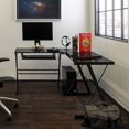 thumbnail image 3 of Bureau de Jeu d'Angle en Forme de L avec Plateau pour Clavier d'Ordinateur, 3 of 7