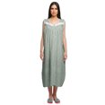 thumbnail image 1 of Moomaya Robe de Nuit d'Allaitement à Col Rond Imprimée pour Femmes en Coton, 1 of 5