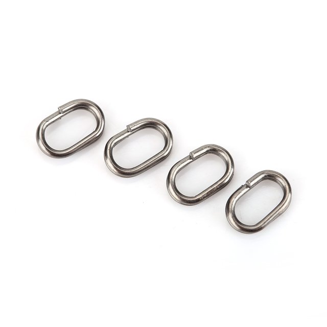 Greensen 100Pcs Stainless Steel Oval Split Rings Swivel Snap Carp Fishing Tackle Connector, Fishing Tackle, Fishing Split Rings