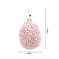 thumbnail image 3 of Dvkptbk Hand Washcloths Hedgehog Chenille Hand Towel Cute Hanging Hand Wipe Ball Hand Towel Thickened Absorbent Hangable Multifunctional Hand Towel Home Essentials, 3 of 8