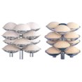 thumbnail image 1 of Silver Aluminium Idli Stand For Pressure Cooker 5 Liters - Make 12 Idlis (ID12L) + Mini Idli Stand For Pressure Cooker 3 Liters - Make 12 Small Idlis (ID12S) Combo, 1 of 4