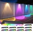 thumbnail image 2 of braveheart Solar Powered Fence Light With 10 Hours Of At Night Swimming Pools 3 colors light 4pcs, 2 of 6