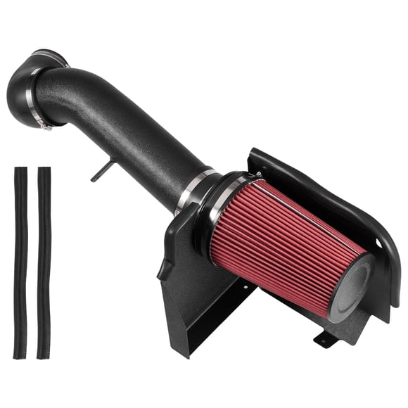KFFKFF Cold Air Intake, 3.9 Inch Cold Air Intake System + Heat Shield Compatible with 1999-2006 Chevy Silverado/GMC Sierra 1500 V8 4.8L/5.3L