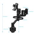 thumbnail image 4 of Miulika Car Cup Holder Expander Accessories 360 degree Rotation Retractable Drink Holder with Gray with Cup Holder, 4 of 4