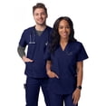 thumbnail image 4 of Sivvan Unisex Scrubs V-Neck 3 Pocket Top Available in 12 Colors, 4 of 7