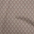 thumbnail image 1 of oneOone Georgette Viscose Brown Fabric Asian Ikat Craft Projects Decor Fabric Printed By The Yard 42 Inch Wide, 1 of 3