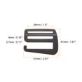 thumbnail image 2 of Unique Bargains 1.5' 38mm Webbing Release G Hook Buckle Adjusters for Backpack Strap, 8Pack Matte Black, 2 of 5