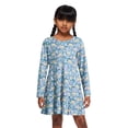 thumbnail image 5 of George Girls' Long-Sleeve Skater Dress, 5 of 5