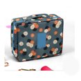 thumbnail image 1 of Makeup Cosmetic Storage Bag Oxford Fabric Handle Zipper Closure Toiletry Products Travel PouchBlue Daisy, 1 of 1