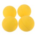 thumbnail image 3 of 4pcs Yellow Rubber Balls Rebound Rate High Highly Visible Sports Balls For Sports Ball Game Practice Training, 3 of 8