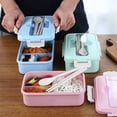 thumbnail image 4 of Lunchbox Insulated Lunchbox Cutlery Set Portable Lunchbox Student Lunchbox Fresh Preserved Lunchbox With Cutlery Set Portable Lunchbox Sealed Lunchbox Student Compartmentalised, 4 of 9
