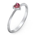 thumbnail image 3 of Bague Pierre de Naissance en Forme de Cœur - Rubis (Juillet), 3 of 6