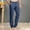 Style1-Navy mens pants, variant on Mceream Suit Pants for Men Relaxed Fit Expandable Waist Straight Leg Cotton Linen Trousers Summer Casual Business Dress Pant Pantalones De Hombre De Trabajo White M