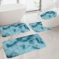 thumbnail image 2 of Wzzjkit 4PC Bathroom Rugs, Soft Comfortable Bath Mats for Bathroom, Non-Slip Machine Washable Bathroom Mats, Thick Dry Quickly Absorbent Water Bath Mat, 2 of 7