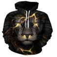 thumbnail image 1 of Chandails à Capuchon pour Hommes Imprimé Animal cool street (g, 4TG), 1 of 8