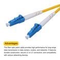 thumbnail image 3 of Unique Bargains 4.92Ft Single-mode Simplex Fiber Optic Patch Cable LC to LC for Router Switches Transceivers, 3 of 5
