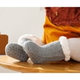 thumbnail image 4 of XZNGL Baby Socks 0-6 Months Super Thick Wool Lamb Velvet Childrens Floor Socks Solid Color Plus Velvet Baby Socks Non-Slip Baby Floor Socks Non Slip Baby Socks Knee High Baby Socks, 4 of 6