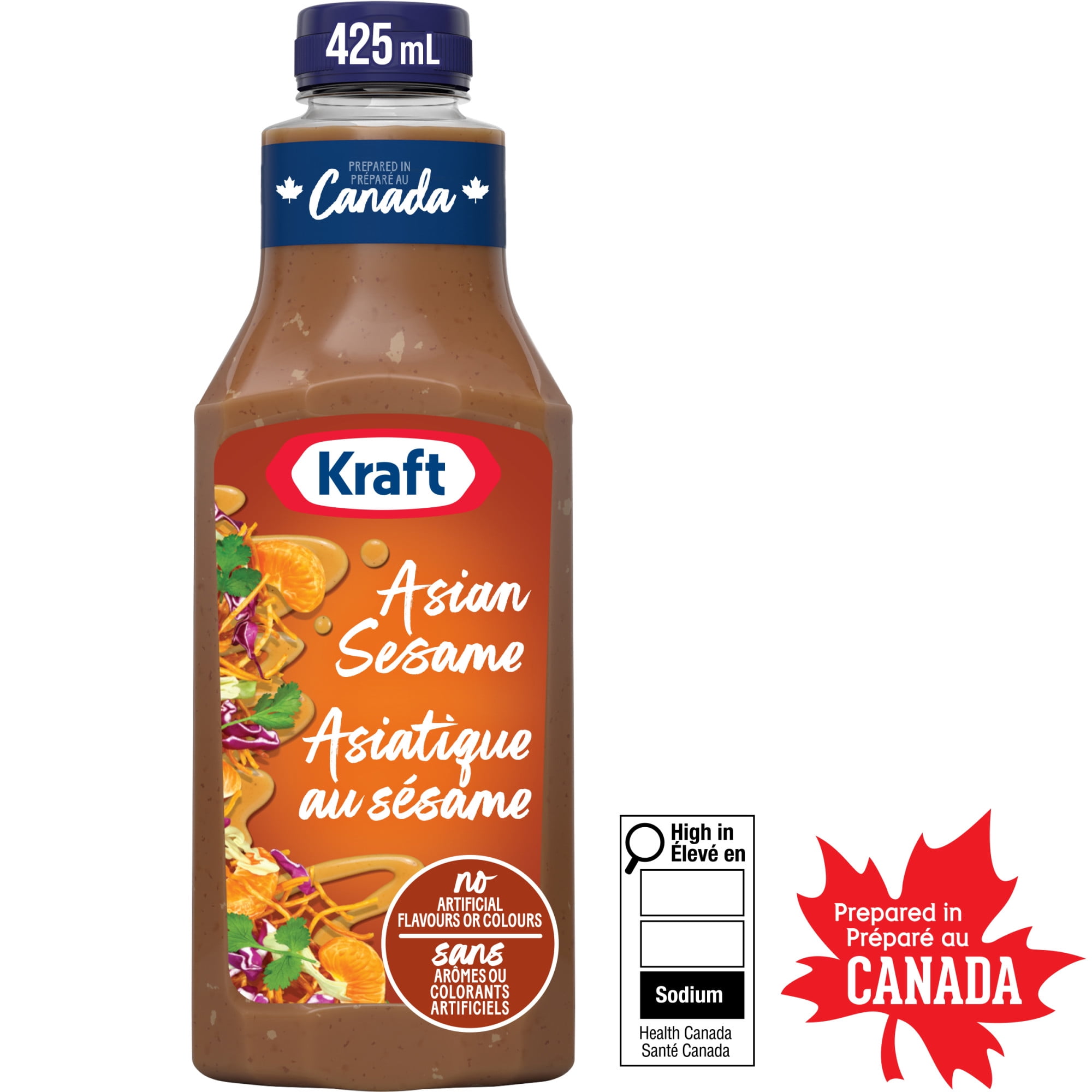 Kraft Asian Sesame Salad Dressing, 425 mL Bottle - Walmart.ca