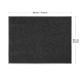 thumbnail image 2 of Mainstays 3 ft. x 4 ft. Platinum Needlepunch Charcoal Doormat with Vinyl Backing, 2 of 5