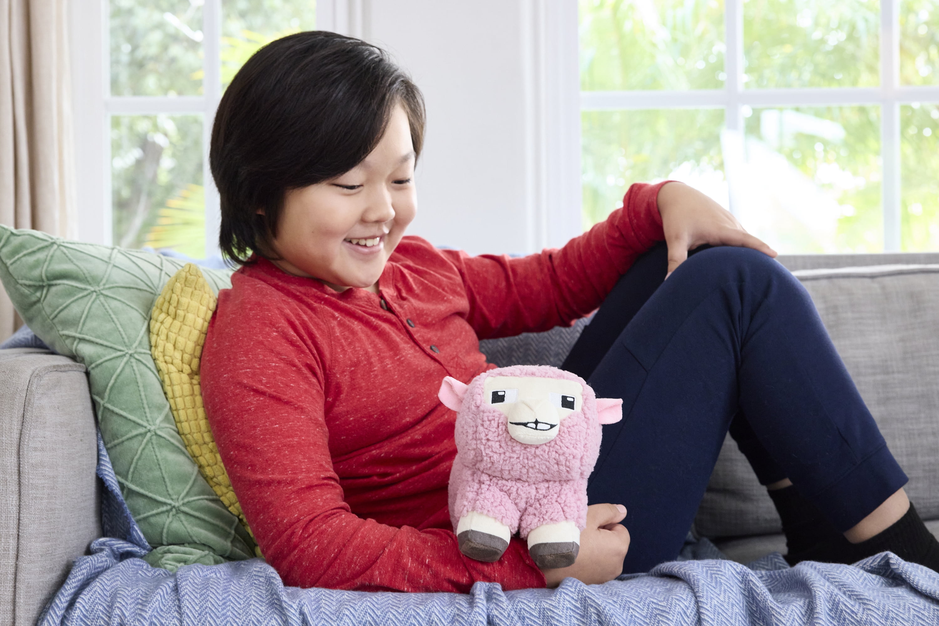 Minecraft-Peluche Mouton Rose-taille de 20 cm à collectionner