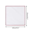 thumbnail image 2 of INSPIRE CHIC Men's Pocket Square Cotton Handkerchiefs for Suits Jacket Burgundy One Size, 2 of 4