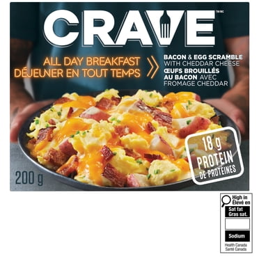 Œufs Brouillés Au Bacon Avec Fromage Cheddar 200g