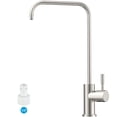 thumbnail image 1 of APPASO Brushed Nickel Drinking Water Filter Faucet, 304 Stainless Steel Single Handle Kitchen Sink Faucet for Reverse Osmosis and Filtration Systems, 1/2" Connector, 1 of 18