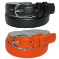 thumbnail image 1 of CTM® Ceinture Habillée en Cuir de Base pour Enfant (Lot de 2 Couleurs), 1 of 3