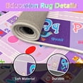 thumbnail image 4 of Educational Area Rug - ABC Rugs for Kids Playroom Classroom Carpet for Learning ABC Alphabet,Numbers,Animal,Colors,Season Kids Play Mat for Boys Girls Bedroom Decor,Purple,4.5x6 Feet, 4 of 6