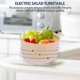 thumbnail image 4 of Electric Salad Spinner - Lettuce Vegetable Dryer, USB Rechargeable, Quick Drying Lettuce Fruit Spinner with Bowl,1 x Salad Spinner 1 x usb data cable,Blue&yellow, 4 of 8