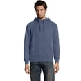 thumbnail image 1 of Hanes Mens Big ComfortWash Garment Dyed Fleece Hoodie Sweatshirt, S, Saltwater, 1 of 2