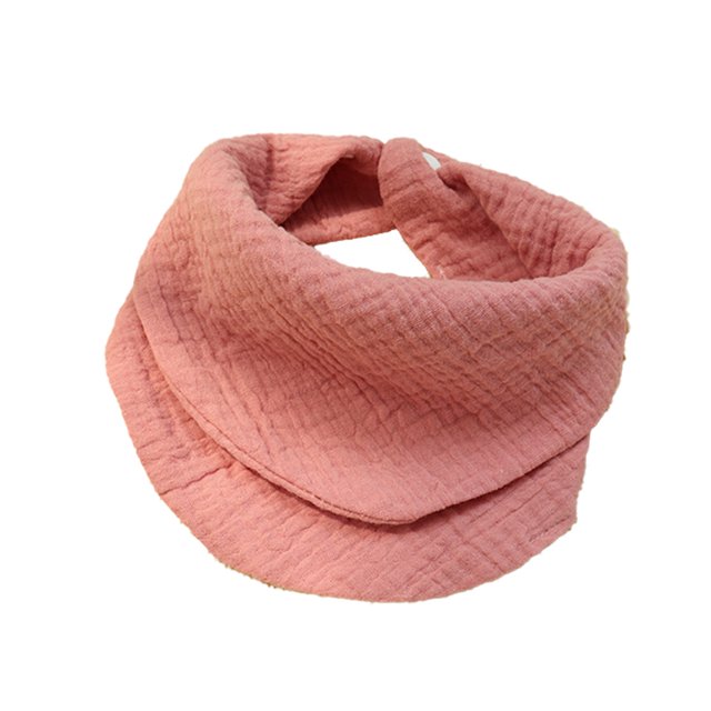 Serviette en Coton à Double Usage Couleur Unie 4 Couches de Fil de Coton Doux