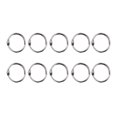 thumbnail image 2 of MasteelfCA 50pcs 20MM DIY Photo Album Loose-leaf Book Circle Key Ring Photo Album Buckle Snap Ring Binding Meatl Circle(Silver), 2 of 7