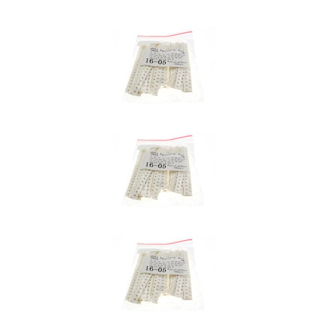 yingyy 660pcs / Sac Résistance Kit de Film de Résistance de Circuit Résistant à la Chaleur en Plastique Assorti 33 Types Ohm Remplacement Électrique 0805 Puce 0603 Puce 3PCS