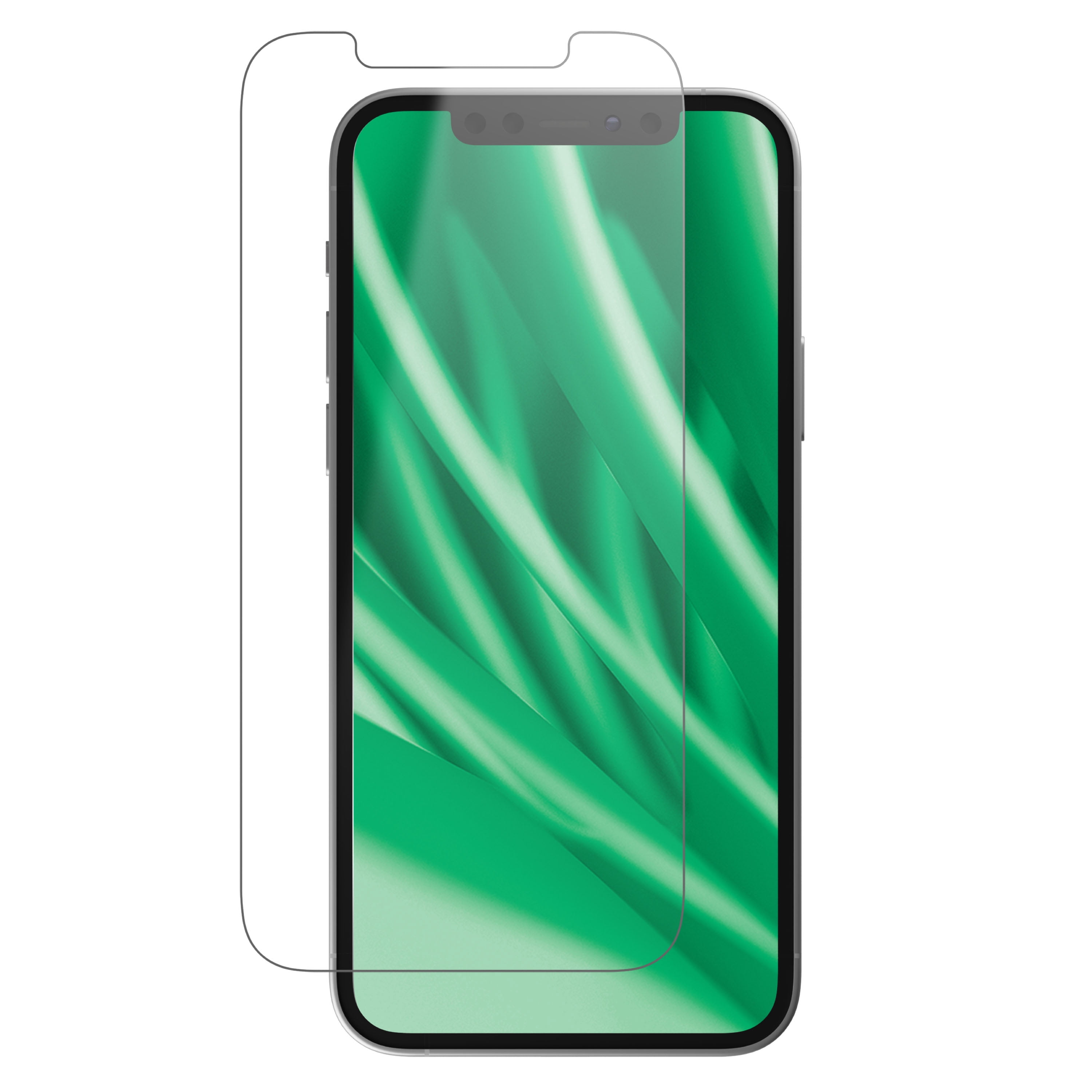 onn Corning Glass Screen Protector for iPhone® 12 / 12 Pro, Made with Durable Glass by Corning™ for Ultimate Drop & Scratch Protection, Includes Advanced Easy Application Tray