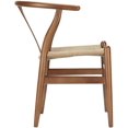 thumbnail image 3 of walnut/natural Dining Chair, Wood-cord chair with solid wood, 3 of 4