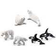 thumbnail image 3 of Simulation Animal Model 18PCS  Arctic Animal Toy Figurines Set Includes White Wolf White Owl White  Arctic  Arctic Husky And Igloo Simulation Animal Model Gift For Kids, 3 of 8