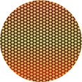 thumbnail image 1 of Ahgly Company Machine Washable Indoor Round Transitional Golden Brown Yellow Area Rugs, 3' Round, 1 of 7