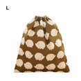 thumbnail image 2 of pitrice Cotton Blend Linen Home Storage Travel Use Printing Bag with the Drawstring, 2 of 9