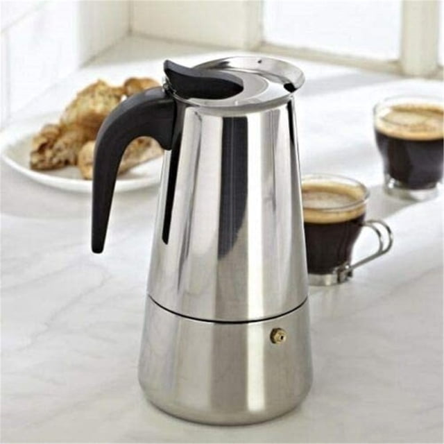 SIfdSeng Stainless Steel Italian Pot Coffee Pot Foreign Trade Hot European Coffee Pot