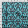 thumbnail image 3 of oneOone Georgette Viscose Fabric Paisley & Floral Ikat Decor Fabric Printed BTY 42 Inch Wide, 3 of 4