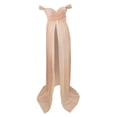 thumbnail image 1 of Milaget Robe Longue de Maternité en Mousseline à Épaules Dénudées pour Photographie Rose TG, 1 of 9