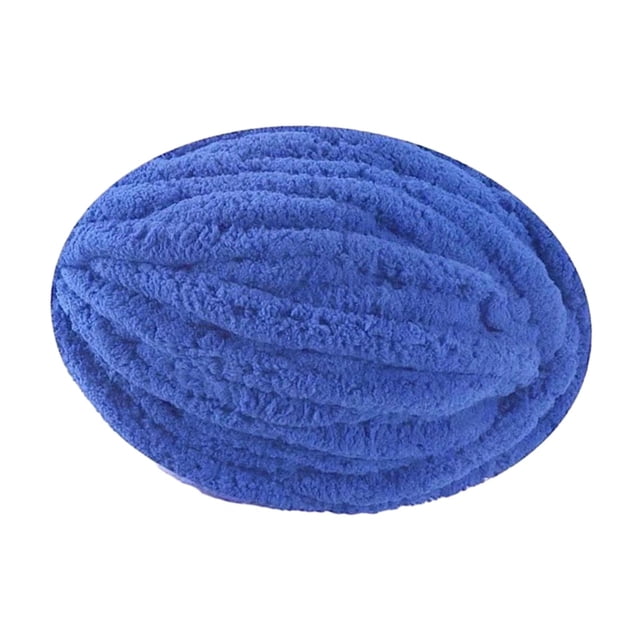 Thick Chunky Yarn Polyester Yarn for Knitted Blanket Mat Pet Beds Rug Making Navy